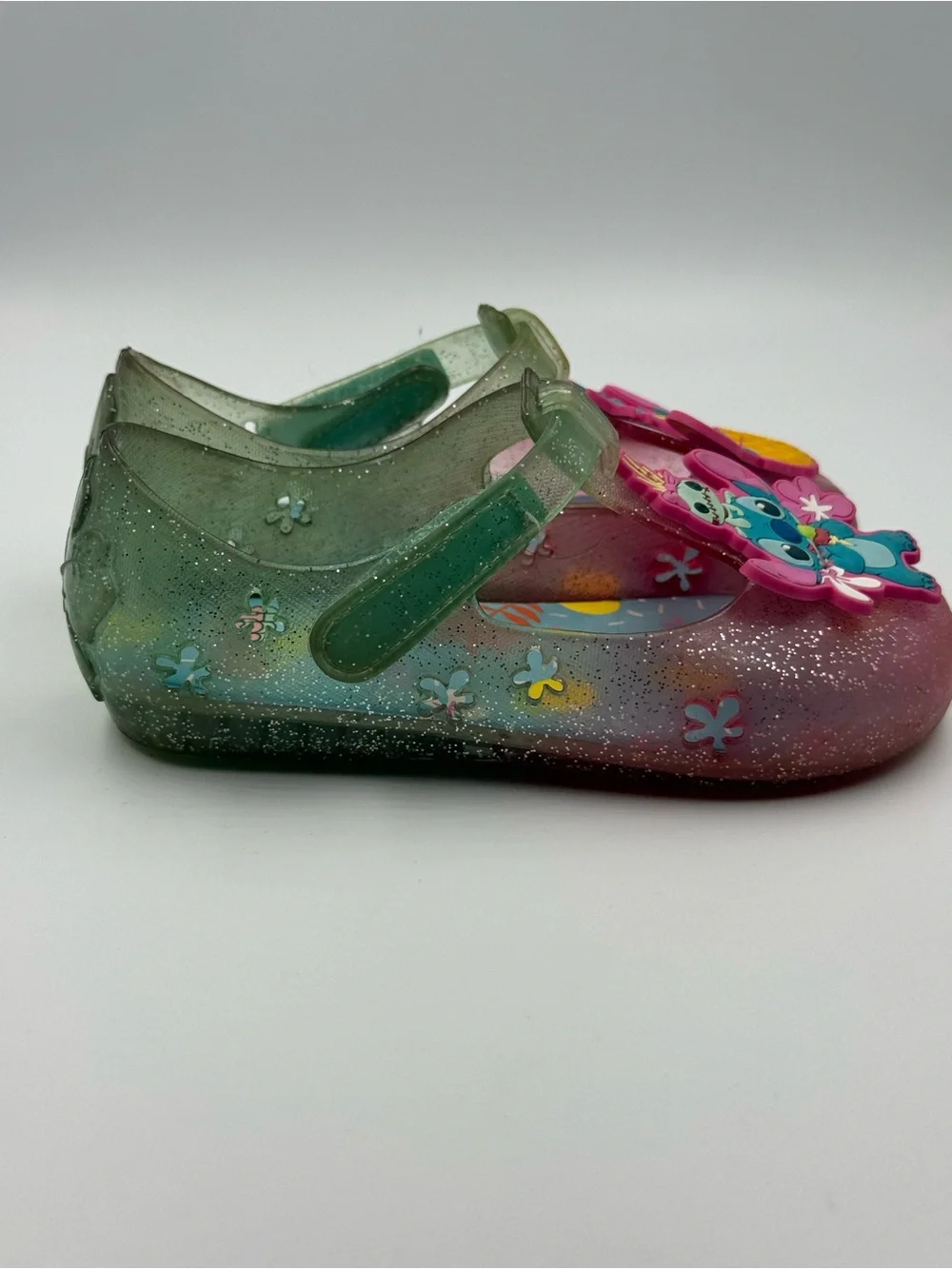 Disney Lilo & Stitch Jelly Close Toe Sandals Little Girl Toddler Size 8 Summer